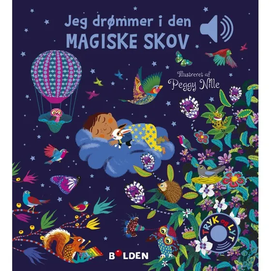 Emilie Collet: Jeg drømmer i den magiske skov – papbog med lyde