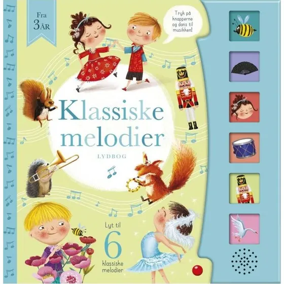 Forlaget Bolden – Klassiske melodier, papbog med 6 melodier