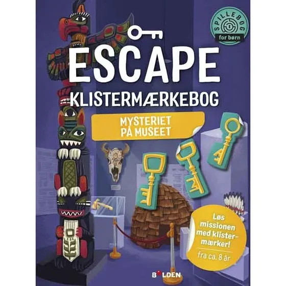 Escape Klistermærkebog: Mysteriet på museet