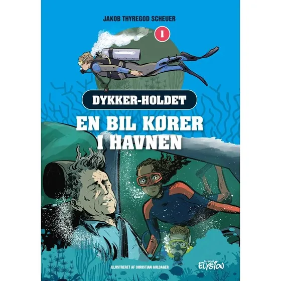 Jakob Thyregod Scheuer: En bil kører i havnen, indbundet