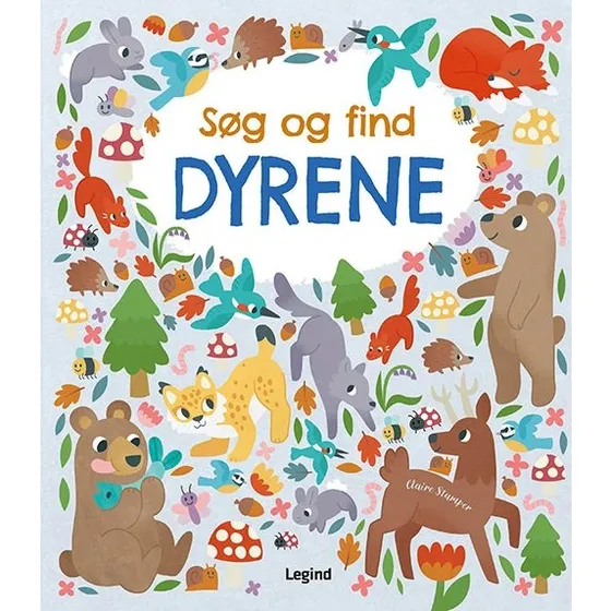 Rosa Ræv Søg og find dyrene – Papbog (genbrugspap)