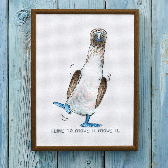 Permin Broderikit 'I like to move it' – 18x24 cm motiv