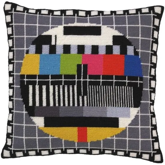 Permin TV-pude TV-billede 35x36 cm (stramajbroderi)
