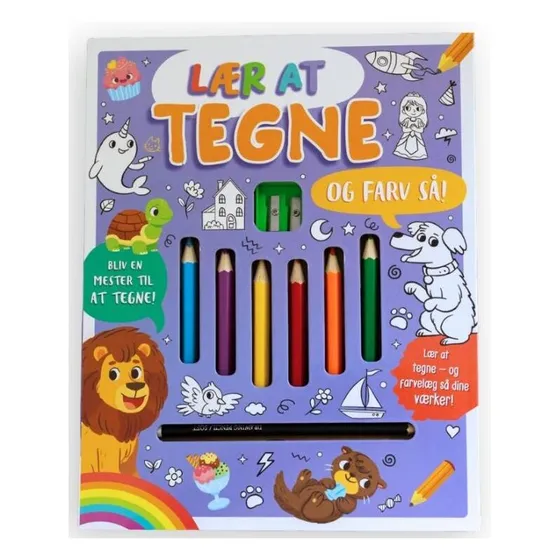 Forlaget Bolden: Lær at tegne – og farv så!