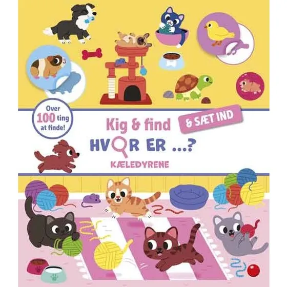 Kig & Find: Hvor er kledyrene? - Aktivitetshfte med stickers