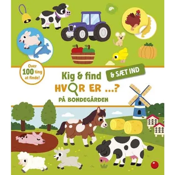 Kig & Find: Hvor er bondegrden?  Aktivitetshfte med stickers