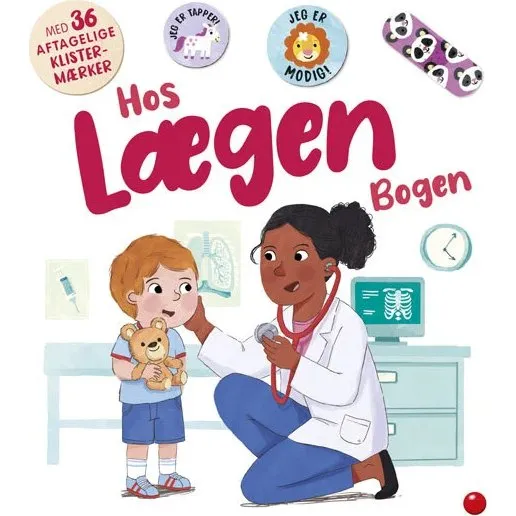 Rose Harkness: Hos lægen-bogen – papbog med 36 klistermærker