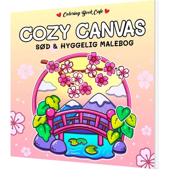 Coloring Book Cafe Cozy Canvas - malebog (paperback)