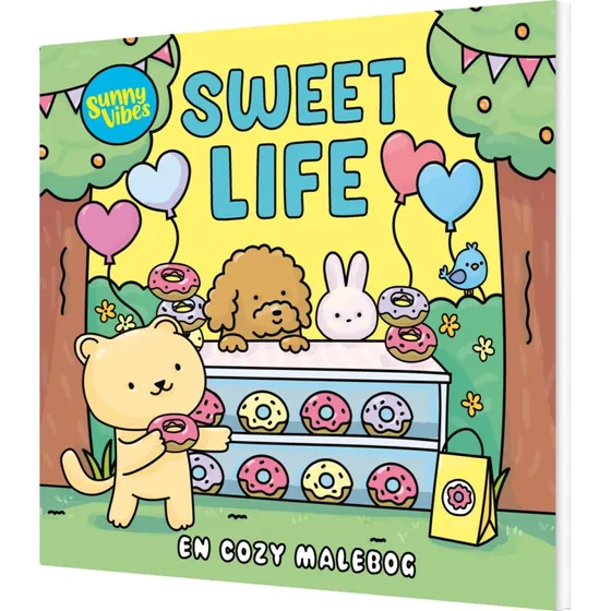 Sweet Life Cozy-malebog – Sunny Vibes, 140 g/m² papir