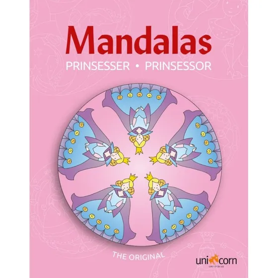 Mandalas – Prinsesser: Prinsesse-malebog (paperback)