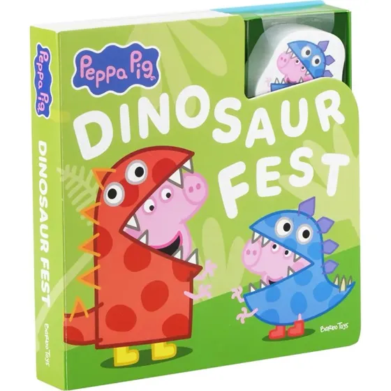 Gurli Gris papbog - Dino Fest med 3 træfigurer