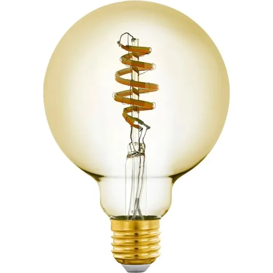 EGLO E27 LED G95 Spiral Amber 4,9W 360lm Tunable White