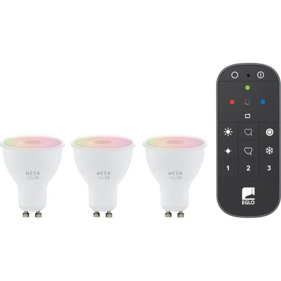 EGLO Connect.Z 3x GU10 RGB + Tunable White med fjernbetjening