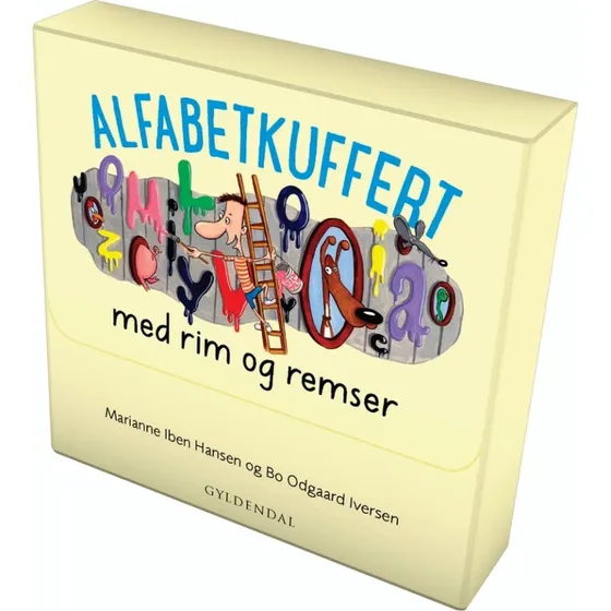 Gyldendal Alfabetkuffert med rim og remser (30 kort)