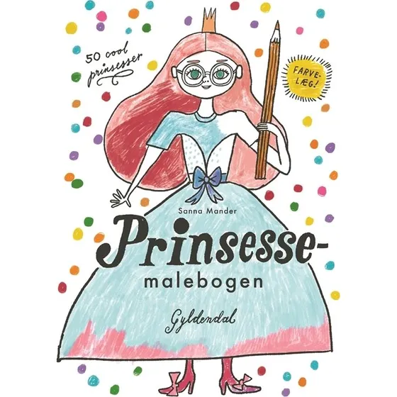 Gyldendal Prinsessemalebogen  Sanna Mander (hardcover)