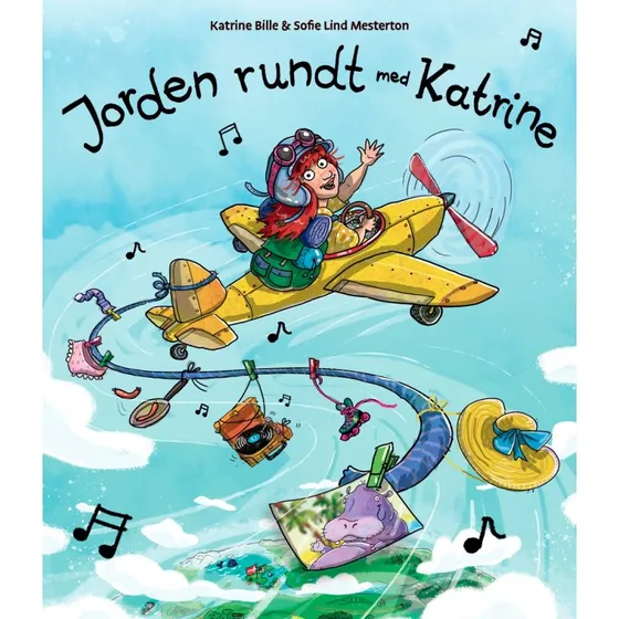 Gyldendal Jorden rundt med Katrine  brnebog (hardcover)
