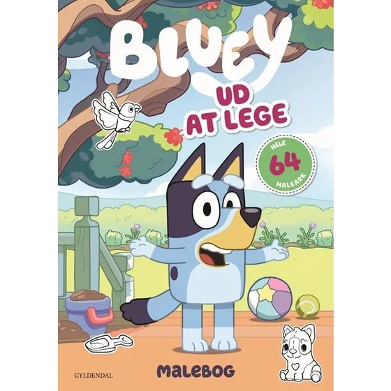 Bluey - Ud at lege: Malebog (64 maleark)