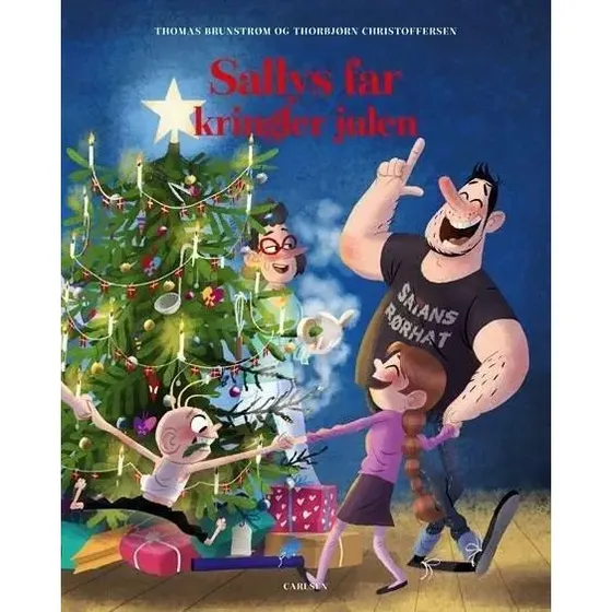 Carlsen Sallys far kringler julen - Indbundet brnebog