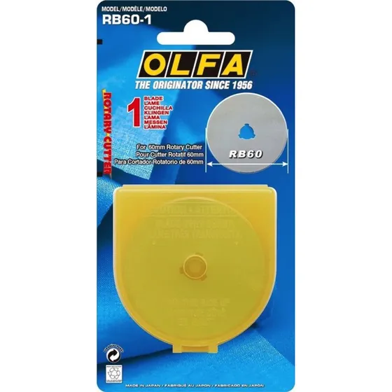 OLFA Rotaryklinge 60 mm - OLF/RB601 (1 stk)