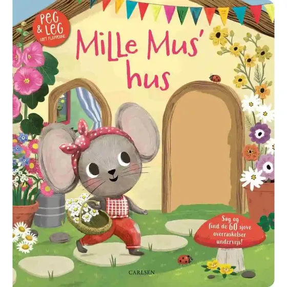 Mille Mus – Mille Mus' hus, papbog med 60+ flapper