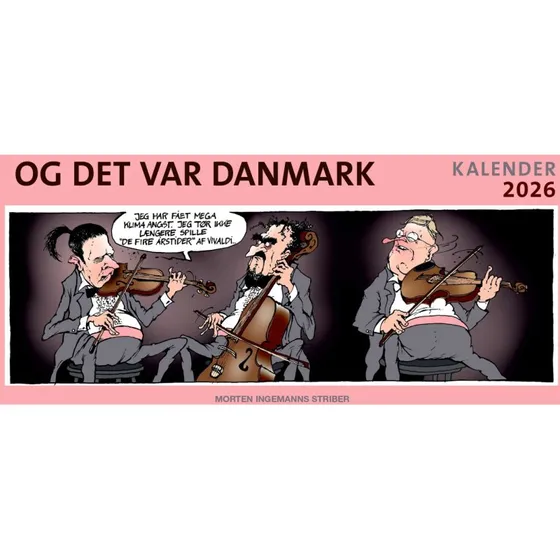 Morten Ingemann: Og det var Danmark Kalender 2026 (hardcover)