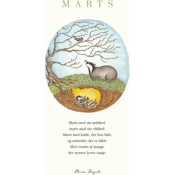 Turbine Forlaget: Marts - Året plakat