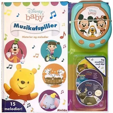 Disney Baby Musikafspiller: Historier og melodier (papbog, 15 sange)