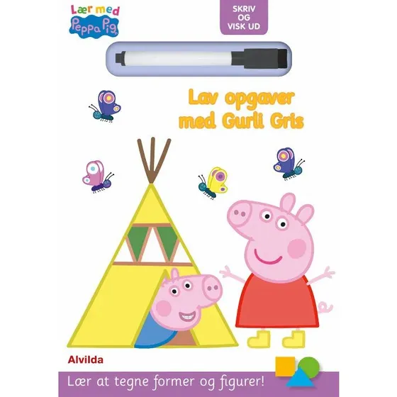 Peppa Pig – Lær med Gurli Gris: Skriv og visk ud