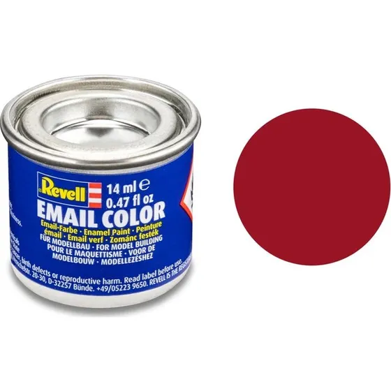 Revell Emalje 14 ml – Karmine Rød, mat