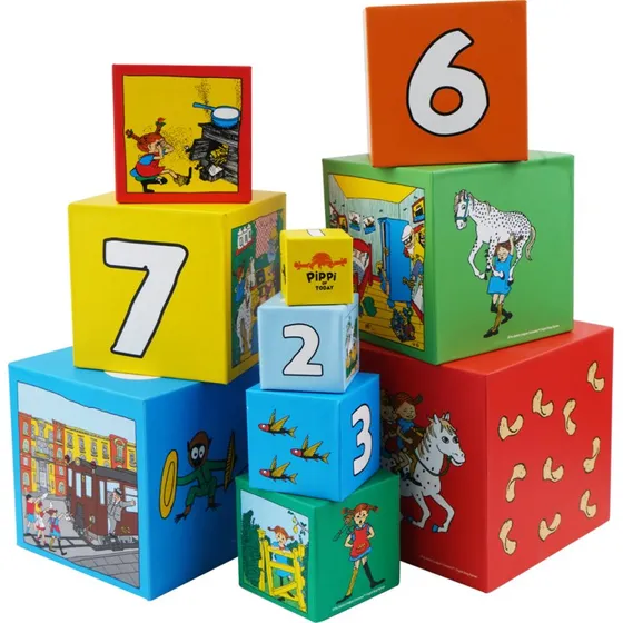 Barbo Toys Pippi Langstrmpe Stablest - 10 papklodser