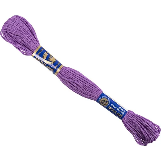 Moulin broderigarn 6-trdet bomuld 12x8 m - lilla