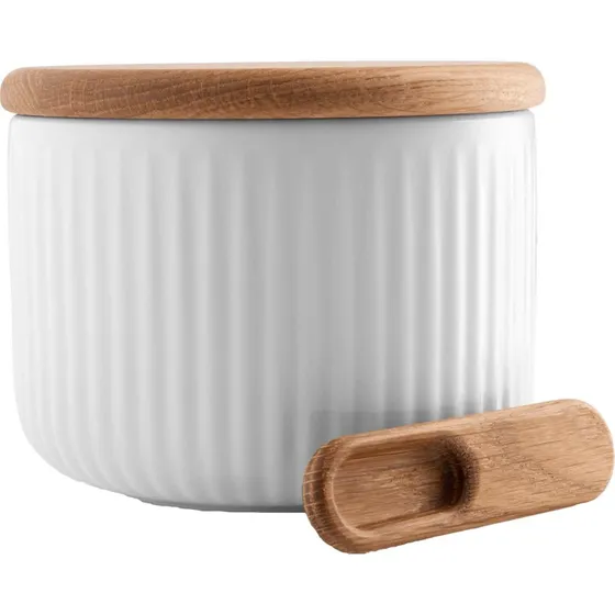 Eva Trio Legio Nova saltkar med lg og ske, porceln 7,5 cm