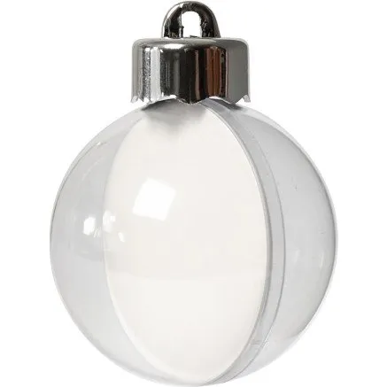 Deko-kugle, transparent Ø5 cm - 10 stk.