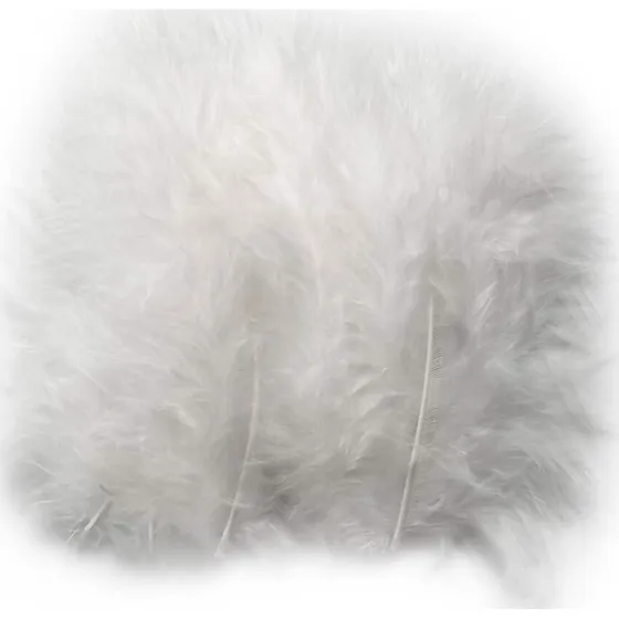 Dun 5-12 cm, hvid - 15 stk.