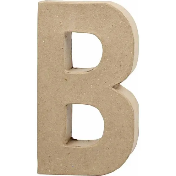 Papmach Bogstav B (20,511,52,5 cm)