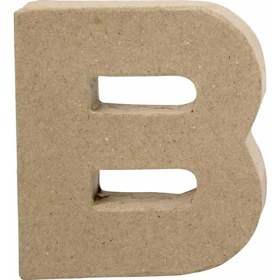 Creativ Company Papmach-bogstav B, 10x9x1,7 cm