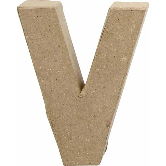 Creativ Company Bogstav V i papmach 10x8 cm