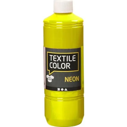Textile Color Tekstilmaling Neon Gul 500 ml