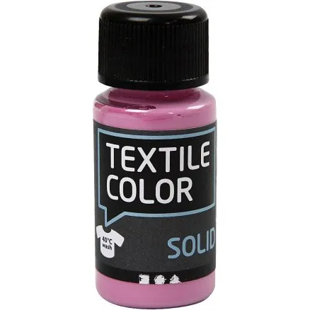 Creativ Company Textile Solid dækkende tekstilmaling, pink 50 ml