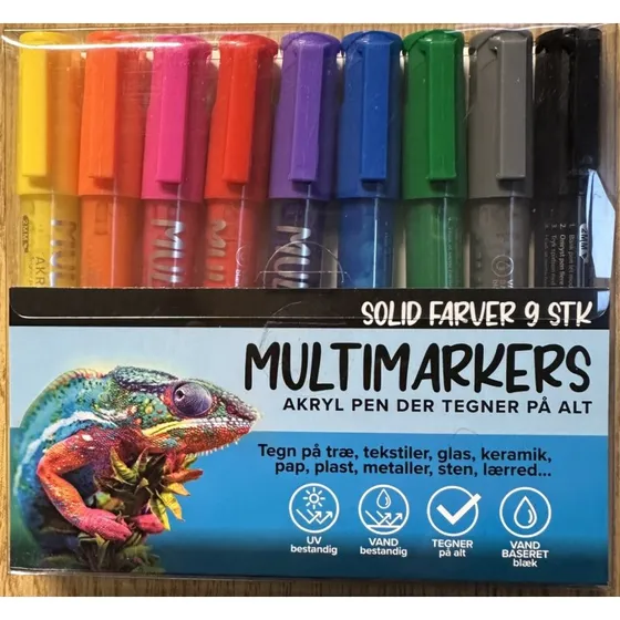 Stentusser 9 stk  Primre farver