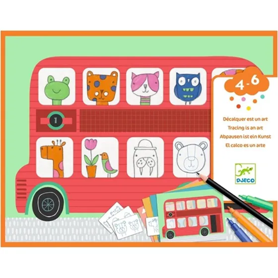 Djeco Tegn efter er en kunst – Tegneæske til 5+ år