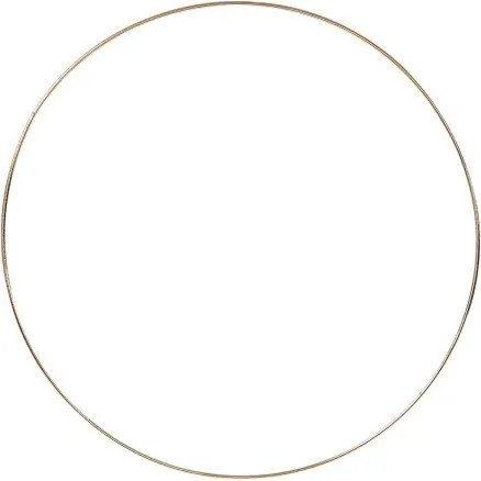Creativ Company Metalring 30 cm, 3 mm, guld