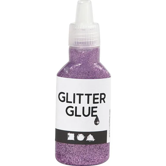 Creativ Company Glitterlim, lilla 25 ml