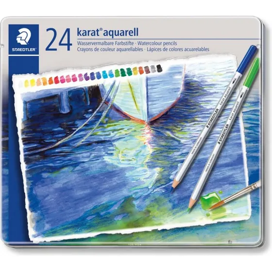 Staedtler Karat Aquarell akvarelblyanter, 24 farver