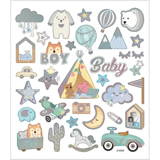 Creativ Company Stickers Baby Boy 15x16,5 cm - 1 ark