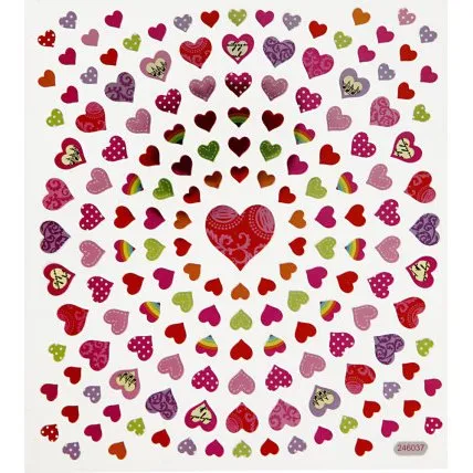 Creativ Company Sm Hjerter Klistermrker - 1 Ark
