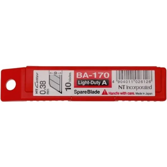 NT-Cutter BA-170 skæreblade 9 mm (A/S-type) - 10 stk