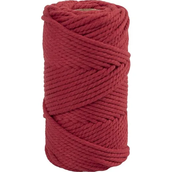 Macramé Snor 4 mm x 55 m – Rød