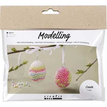 Creativ Company Mini DIY Modellering Perleg, pastelfarver