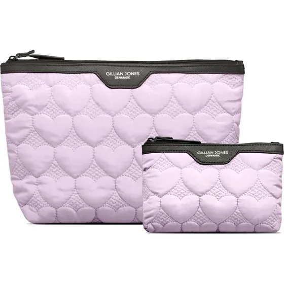 Gillian Jones Urban Travel toilettaskesæt 2 dele – Purple Hearts